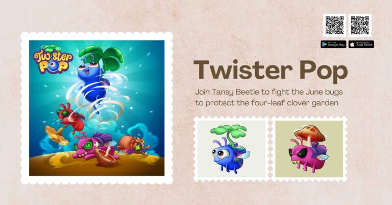 Join Tansy Beetle to protect the four-leaf clover garden