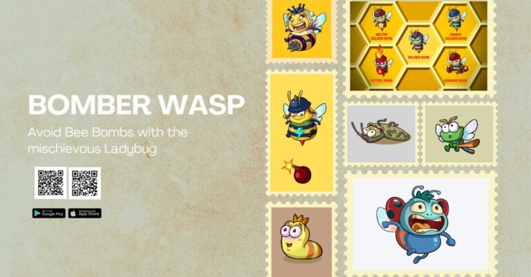 Avoid Bee Bombs with the mischievous Ladybug